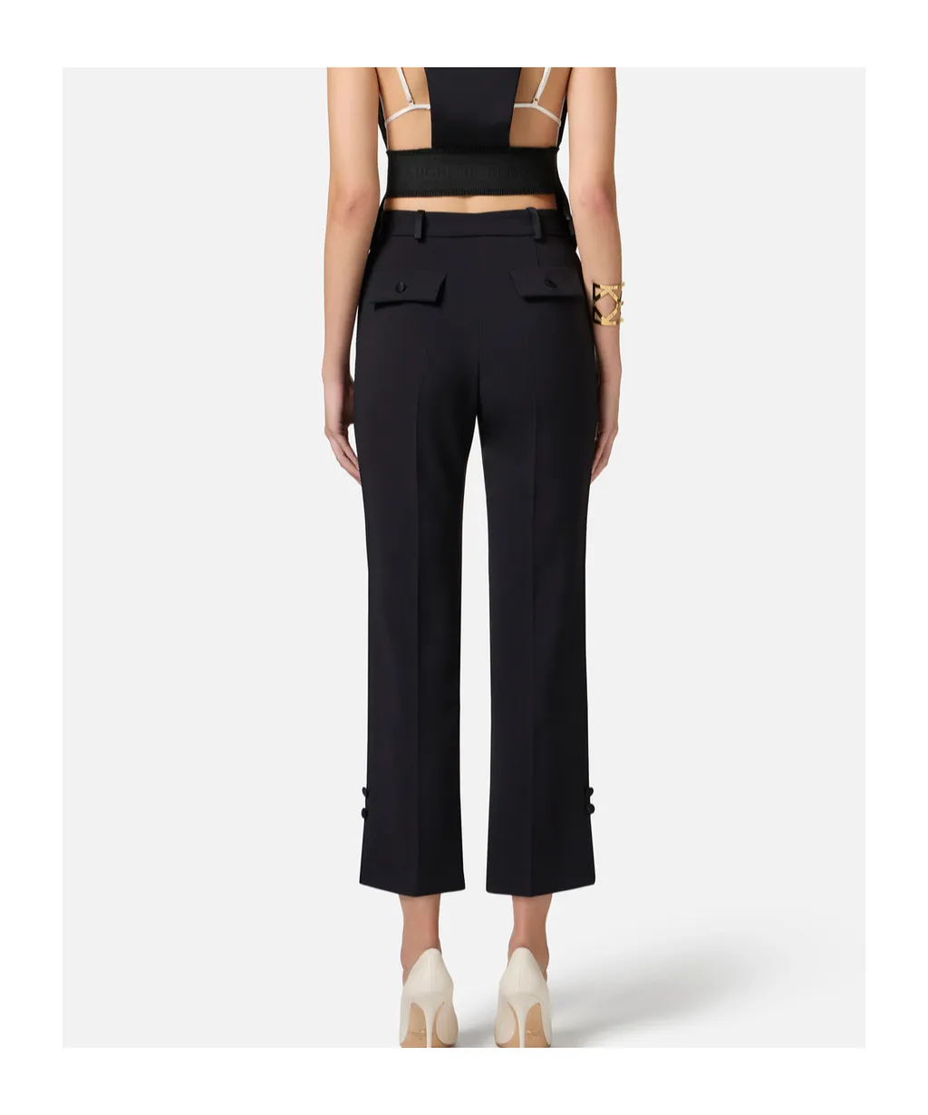Satin Bands CrÊPe Tuxedo Trousers