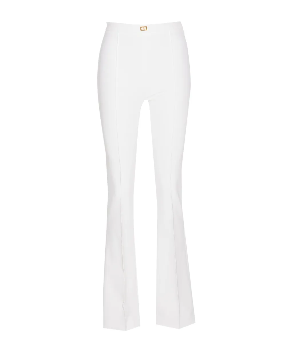 CrÊPe Bell-Bottom Trousers