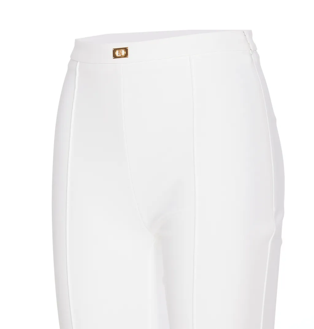 CrÊPe Bell-Bottom Trousers