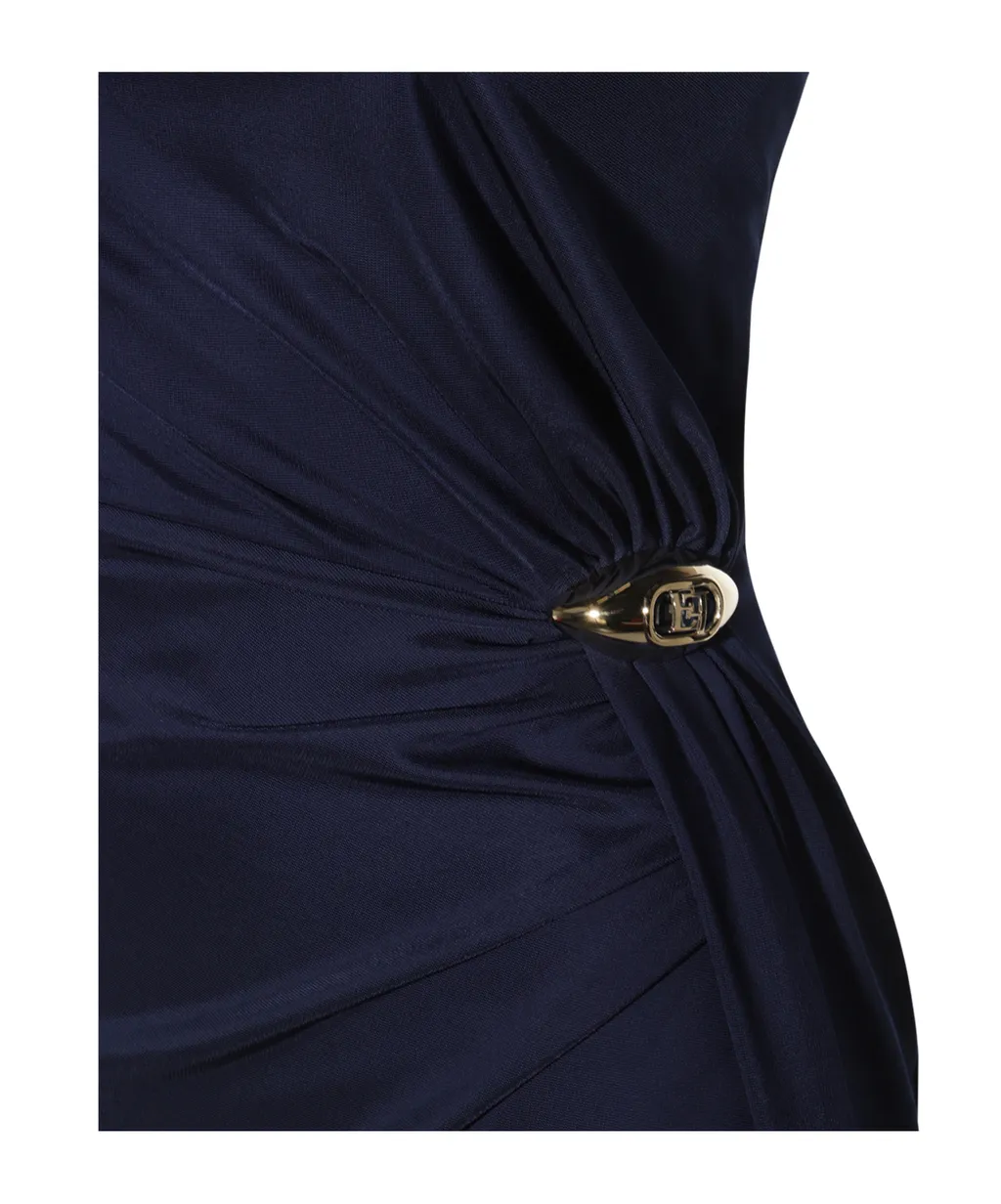 Red Carpet Jersey Asymmetric Dress