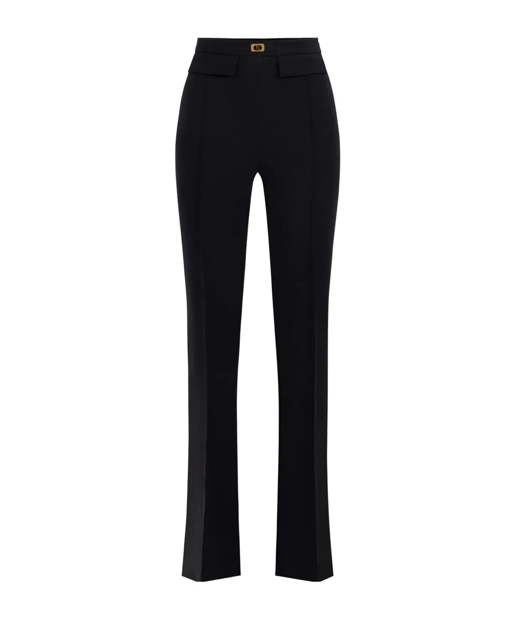 Logo Plaque CrÊPe Trousers