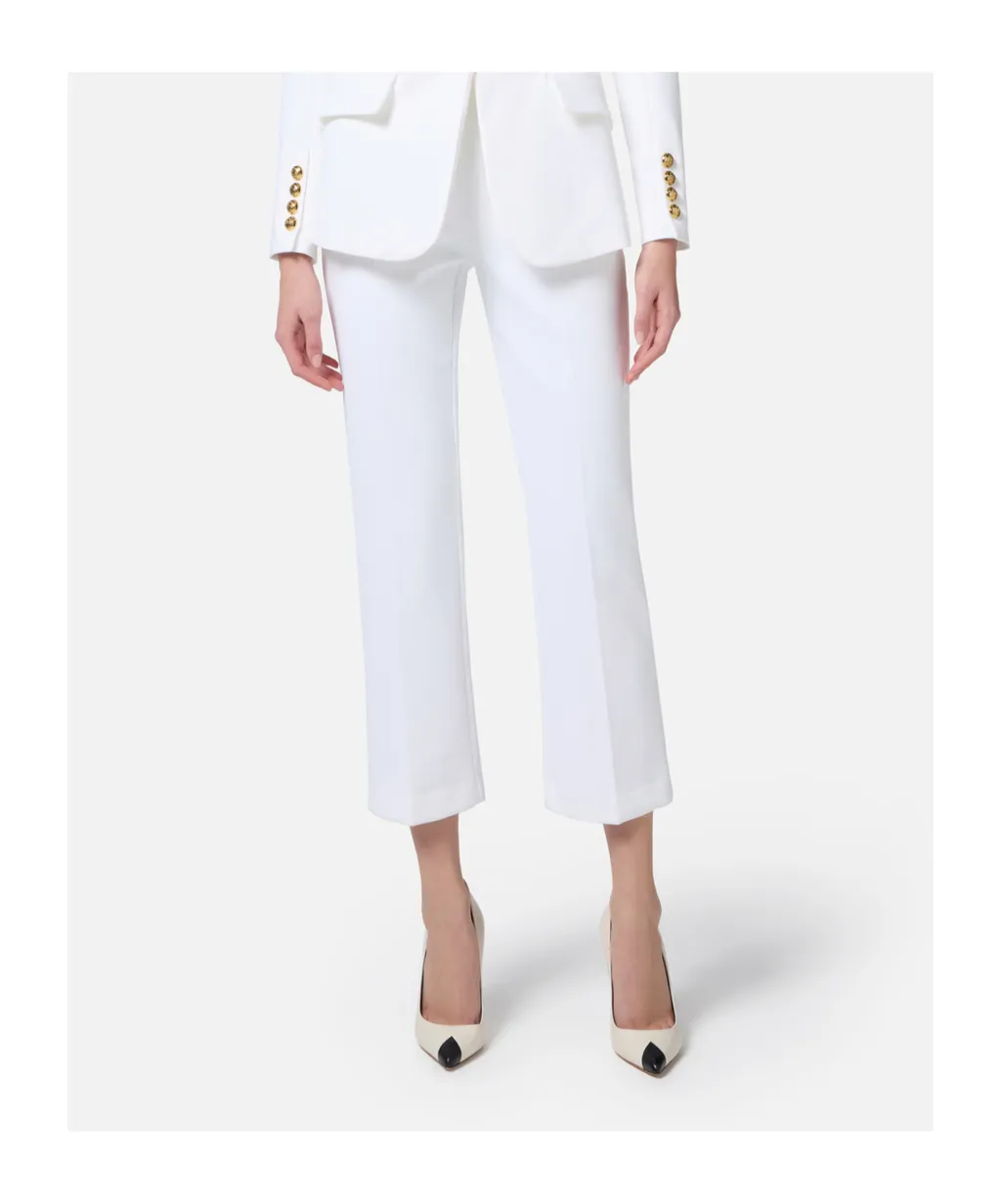 Logo Plaque Cropped Trousers