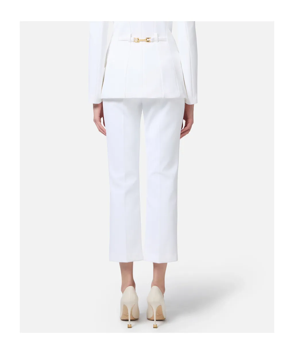 Logo Plaque Cropped Trousers