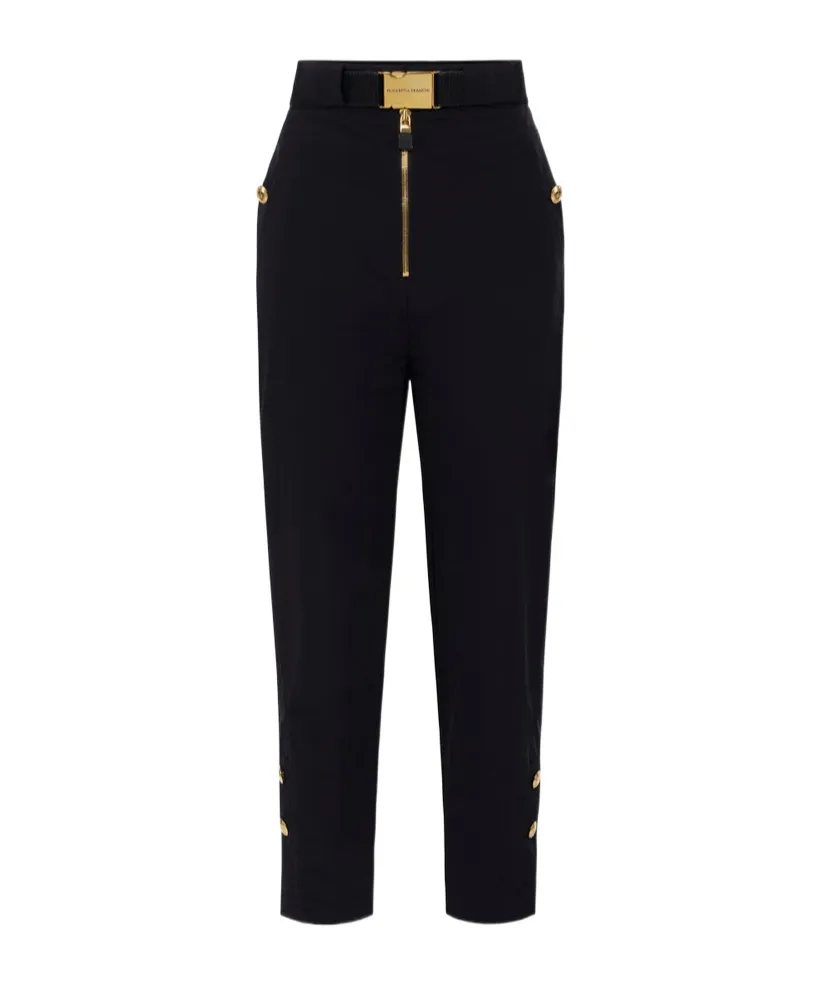 Technical Voile Belted Trousers