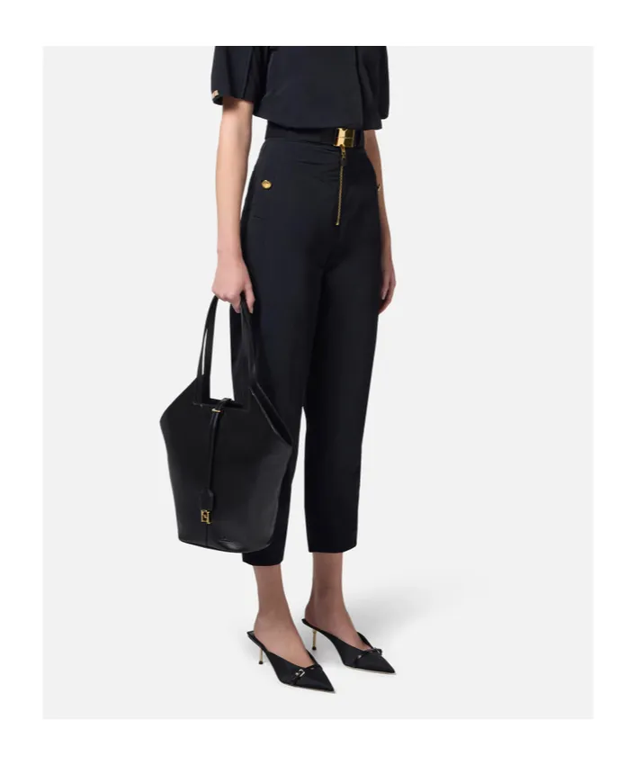 Technical Voile Belted Trousers