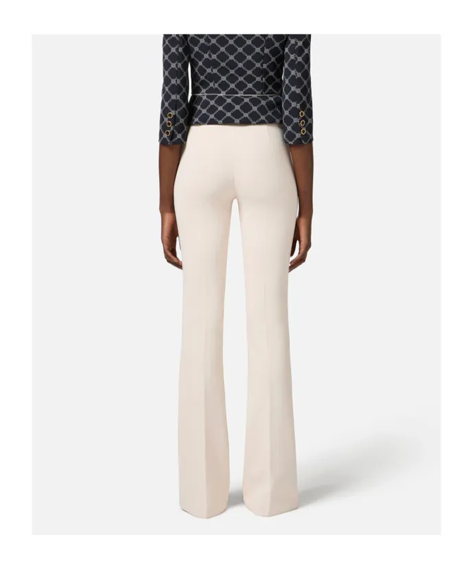 CrÊPe Bell-Bottom Trousers