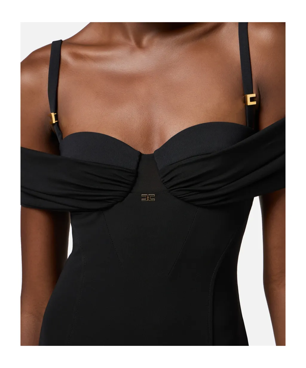 Corset Red Carpet Crepe Jersey Dress