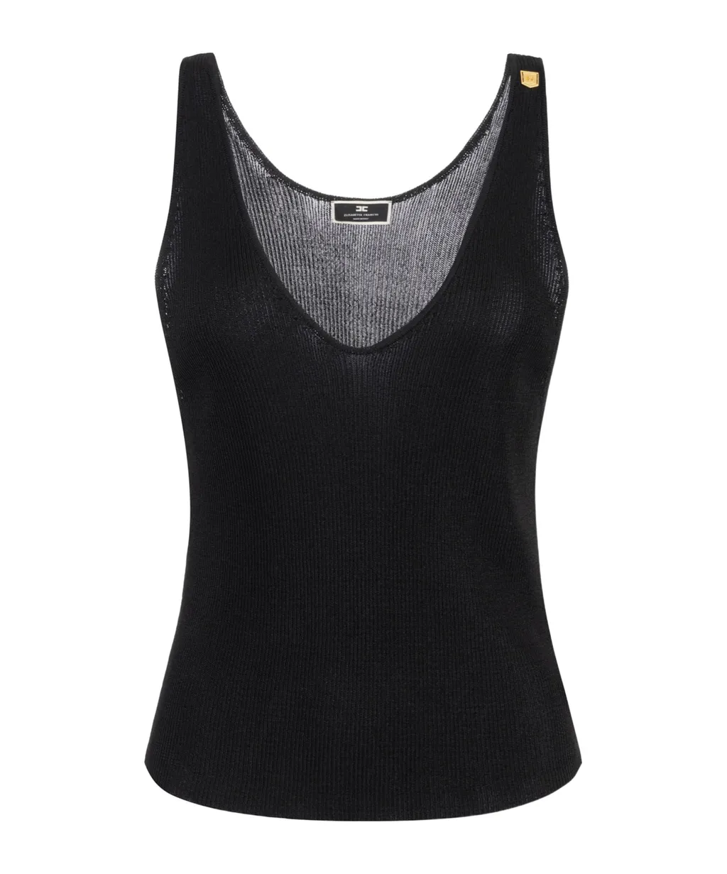Pleated Rib Vest