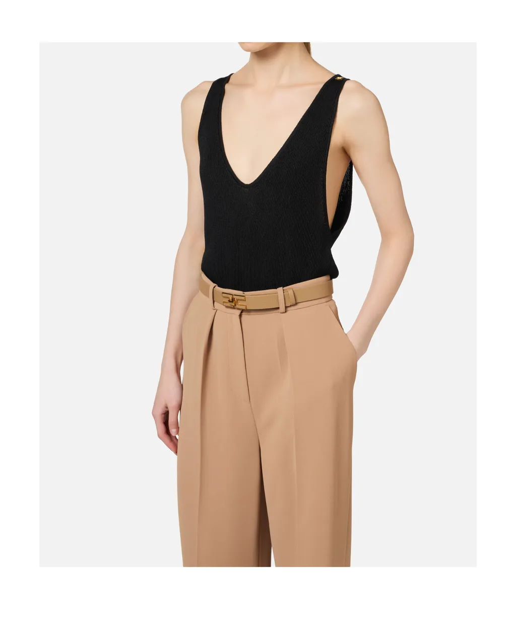 Pleated Rib Vest