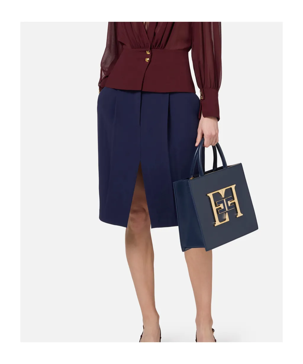 Skirt With Slit Hem