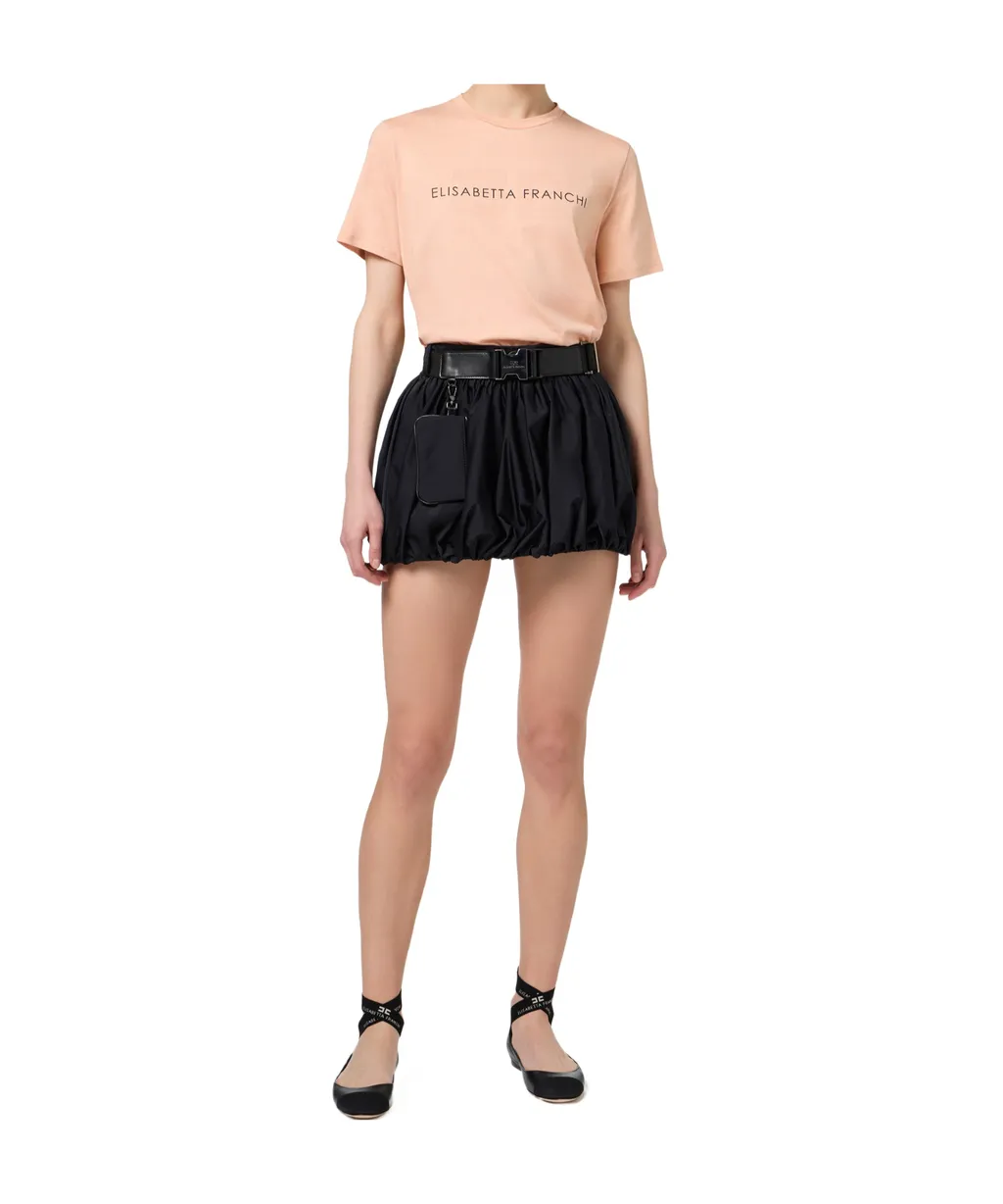 Rhinestone Logo Jersey T-Shirt