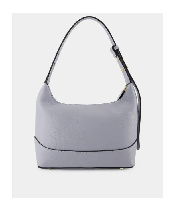 Loop Pebbled Zipped Hobo Bag