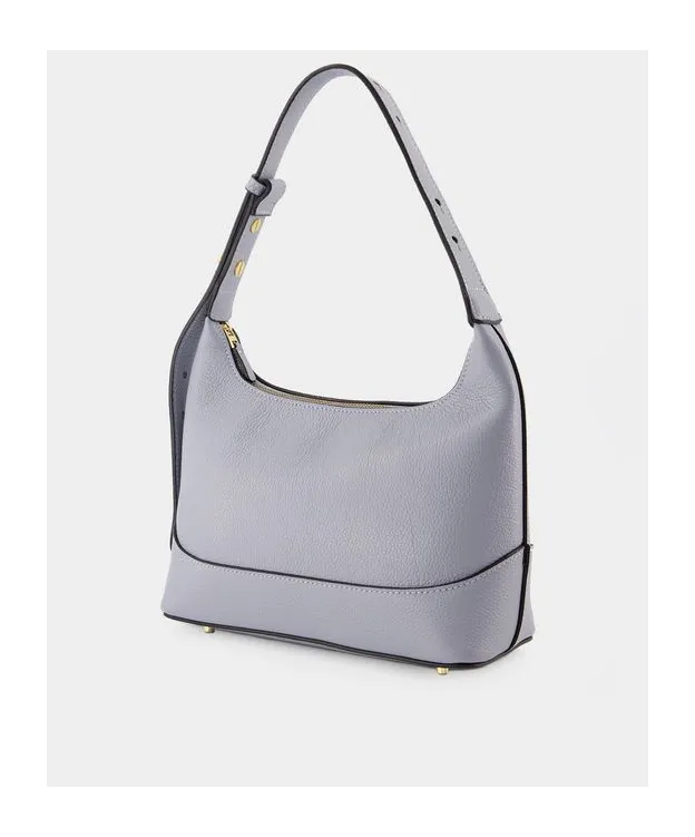 Loop Pebbled Zipped Hobo Bag