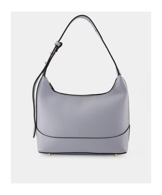Loop Pebbled Zipped Hobo Bag