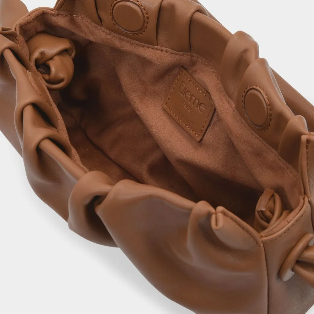 Ruched Detail Vague Shoulder Bag