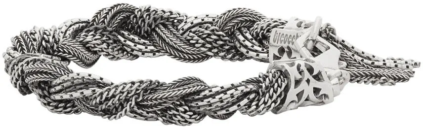 Large Mixed Braided Bracelet