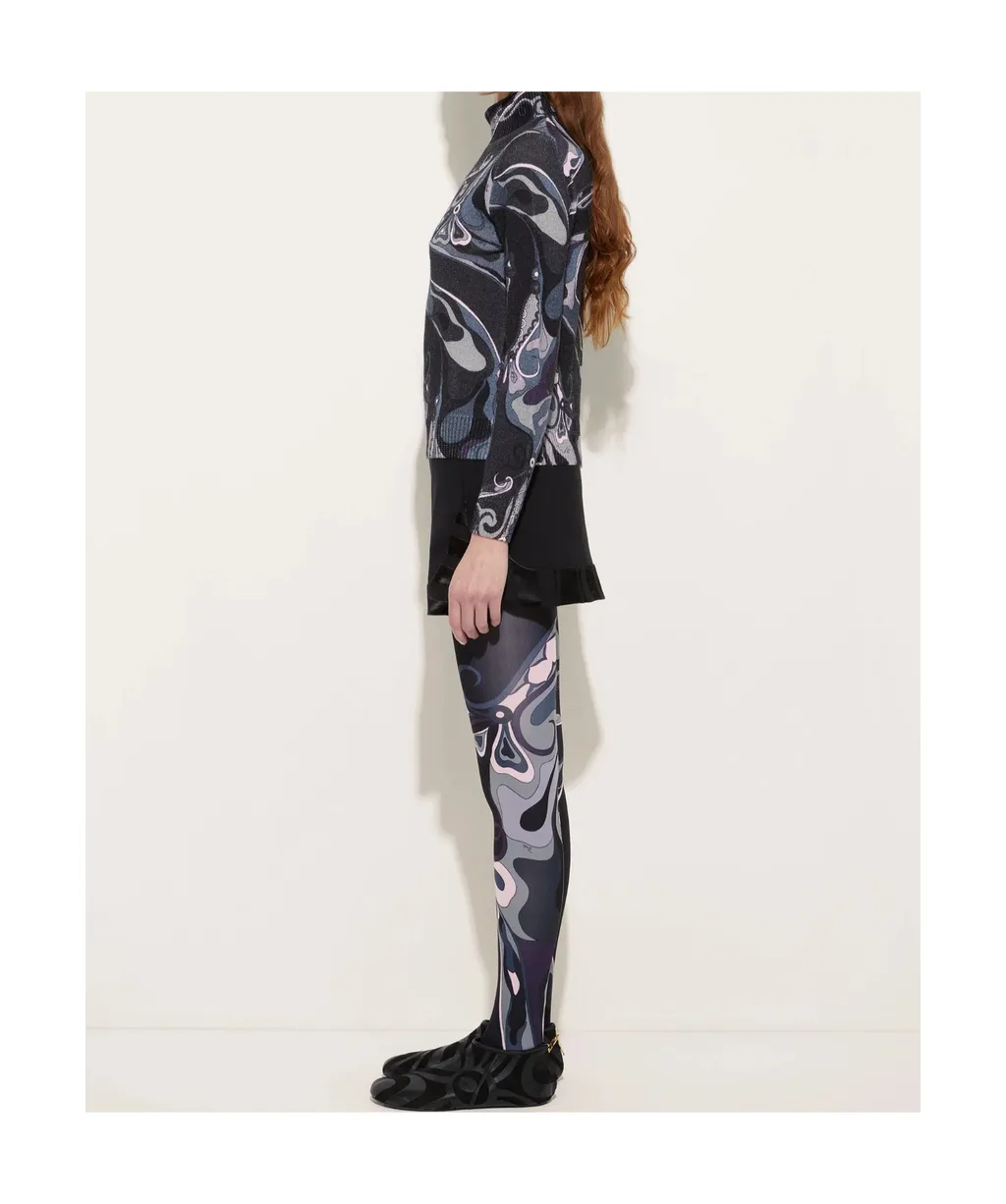 Printed Turtleneck Knitwear