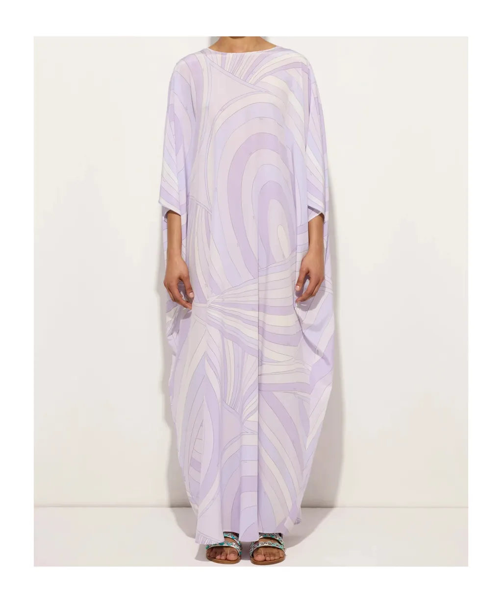 Iride Printed Long Kaftan