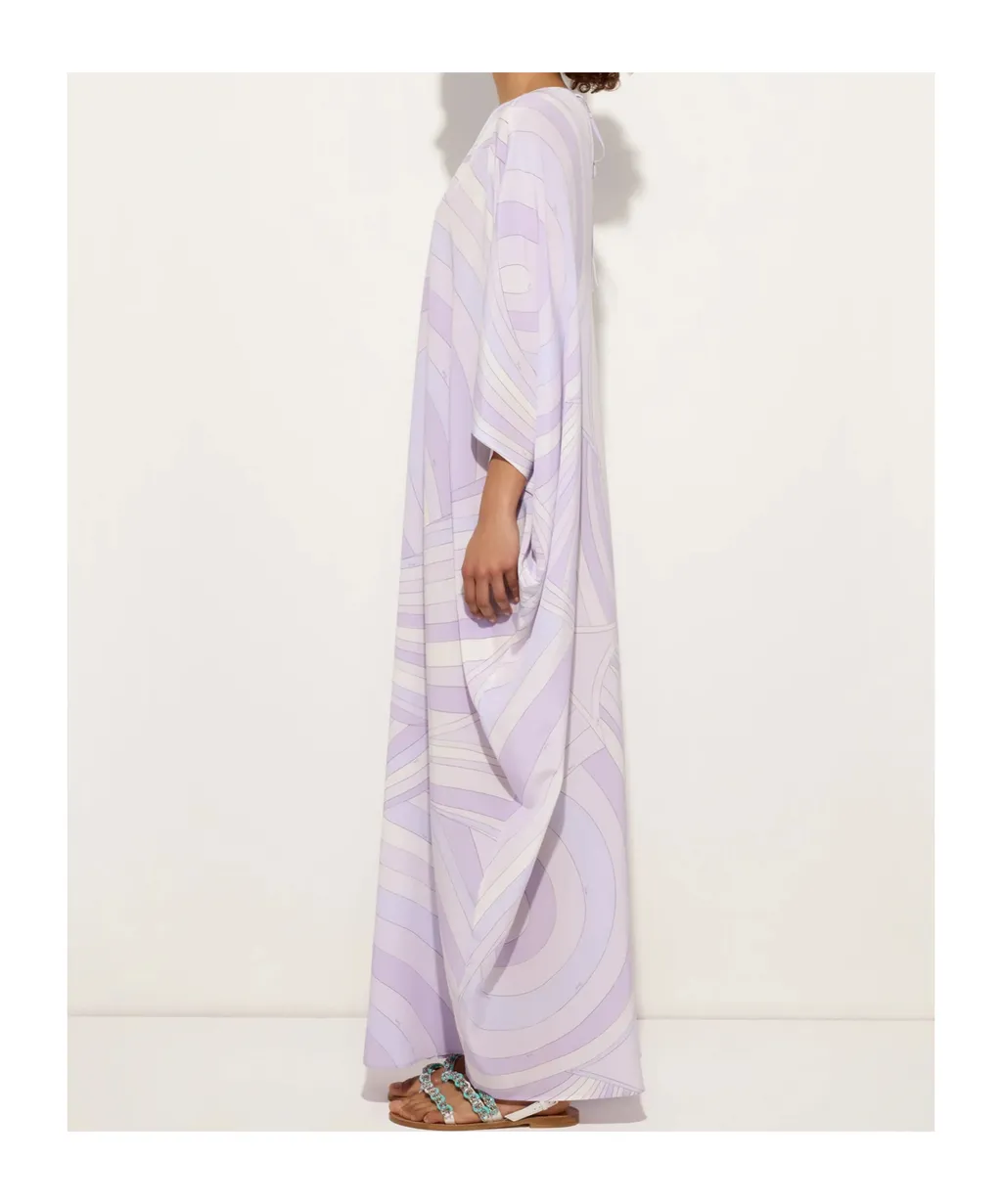 Iride Printed Long Kaftan