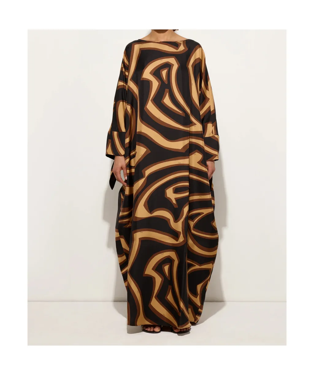 Silk Caftan Dress