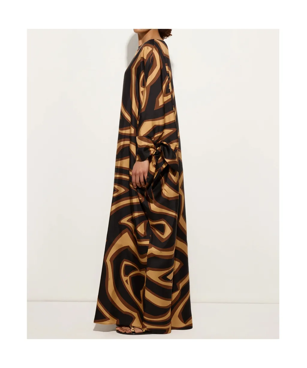 Silk Caftan Dress