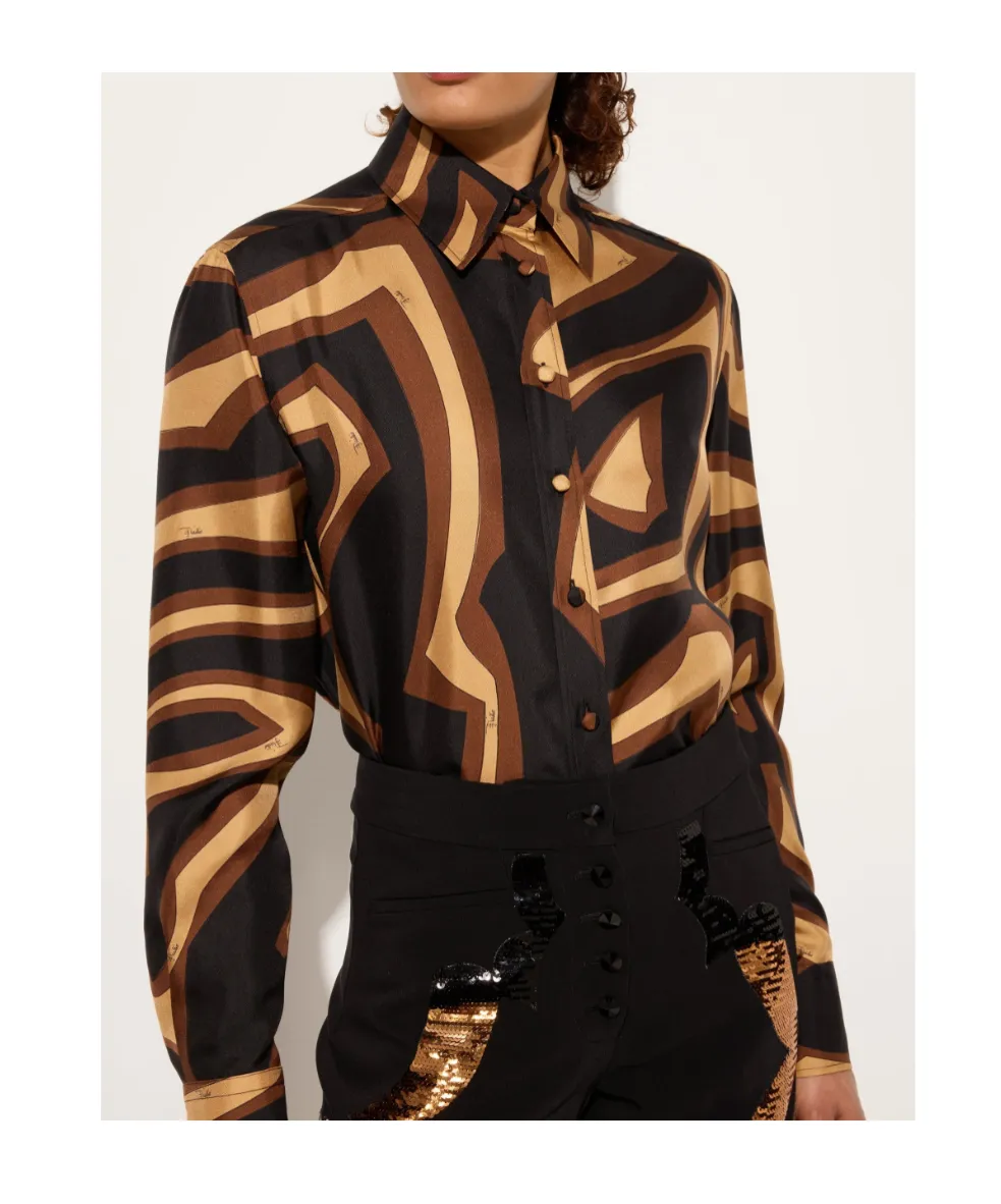 Labirinto Printed Twill Shirt