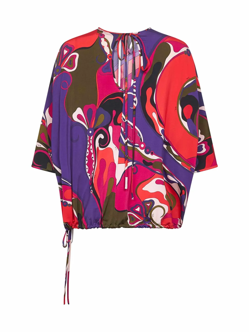 Orchidee-Print Blouse