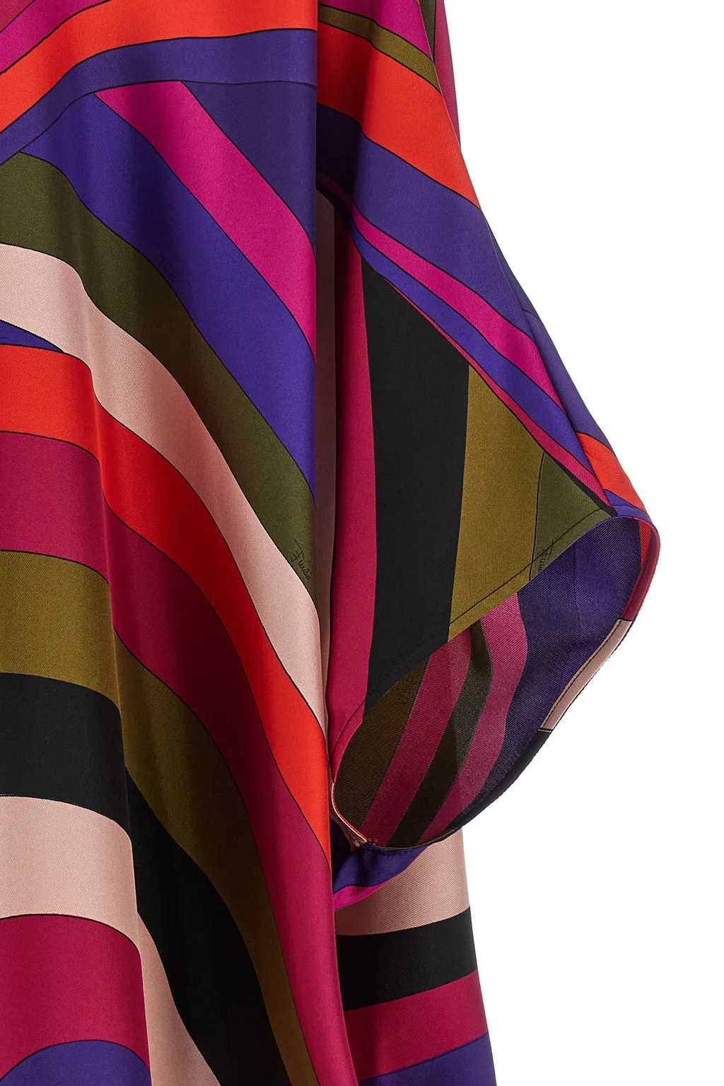 Abstract Printed Crewneck Dress
