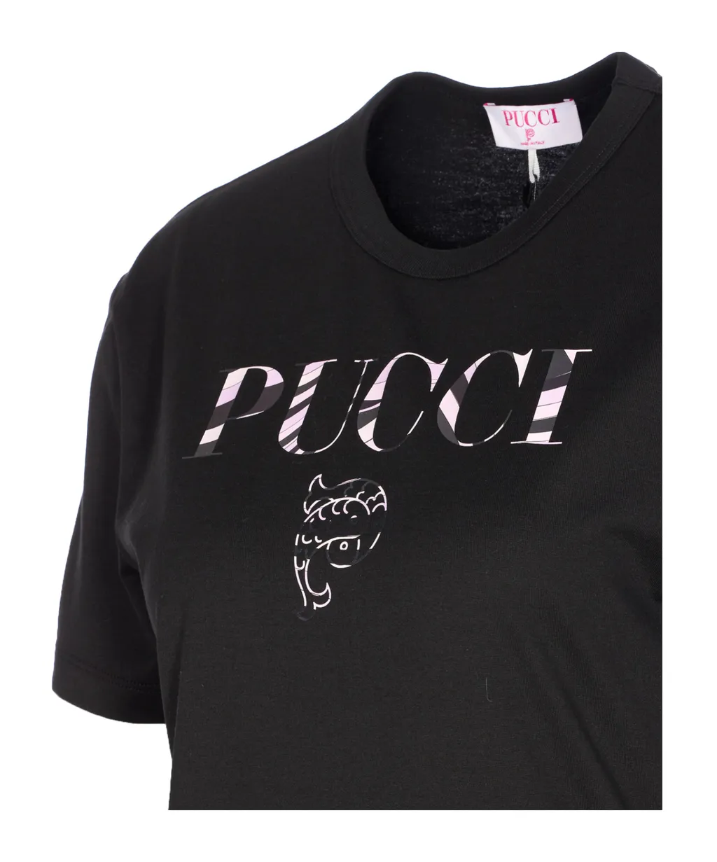 Logo Printed Crew Neck T-Shirt