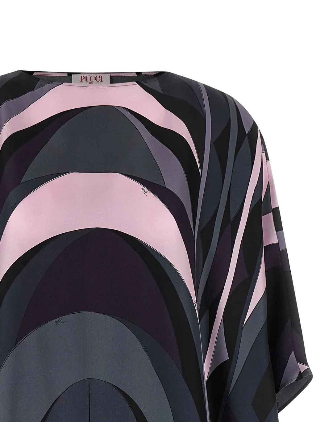 Iride Printed Boat Neck Maxi Kaftan