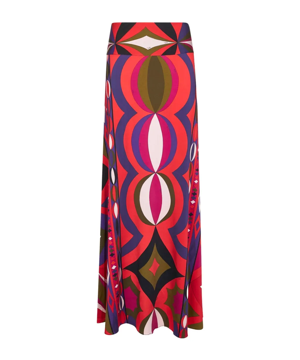 Collane Print Long Skirt