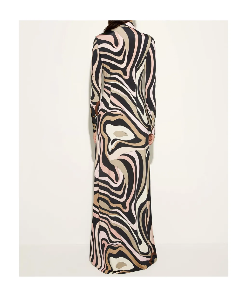 Marmo Long-Sleeved Midi Dress