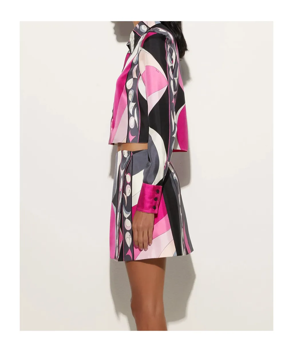 Presci Button-Up Cropped Shirt