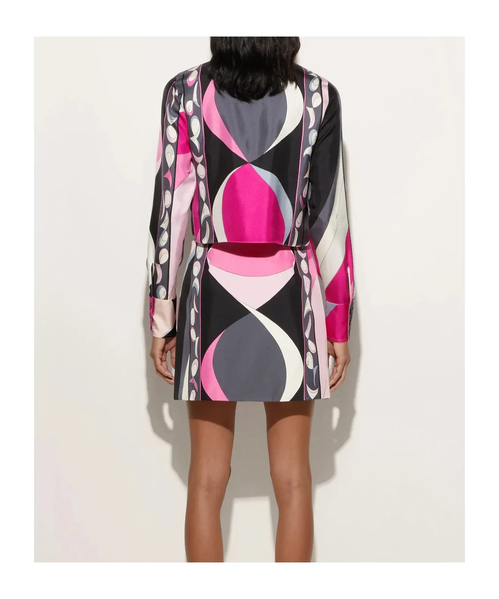 Presci Button-Up Cropped Shirt