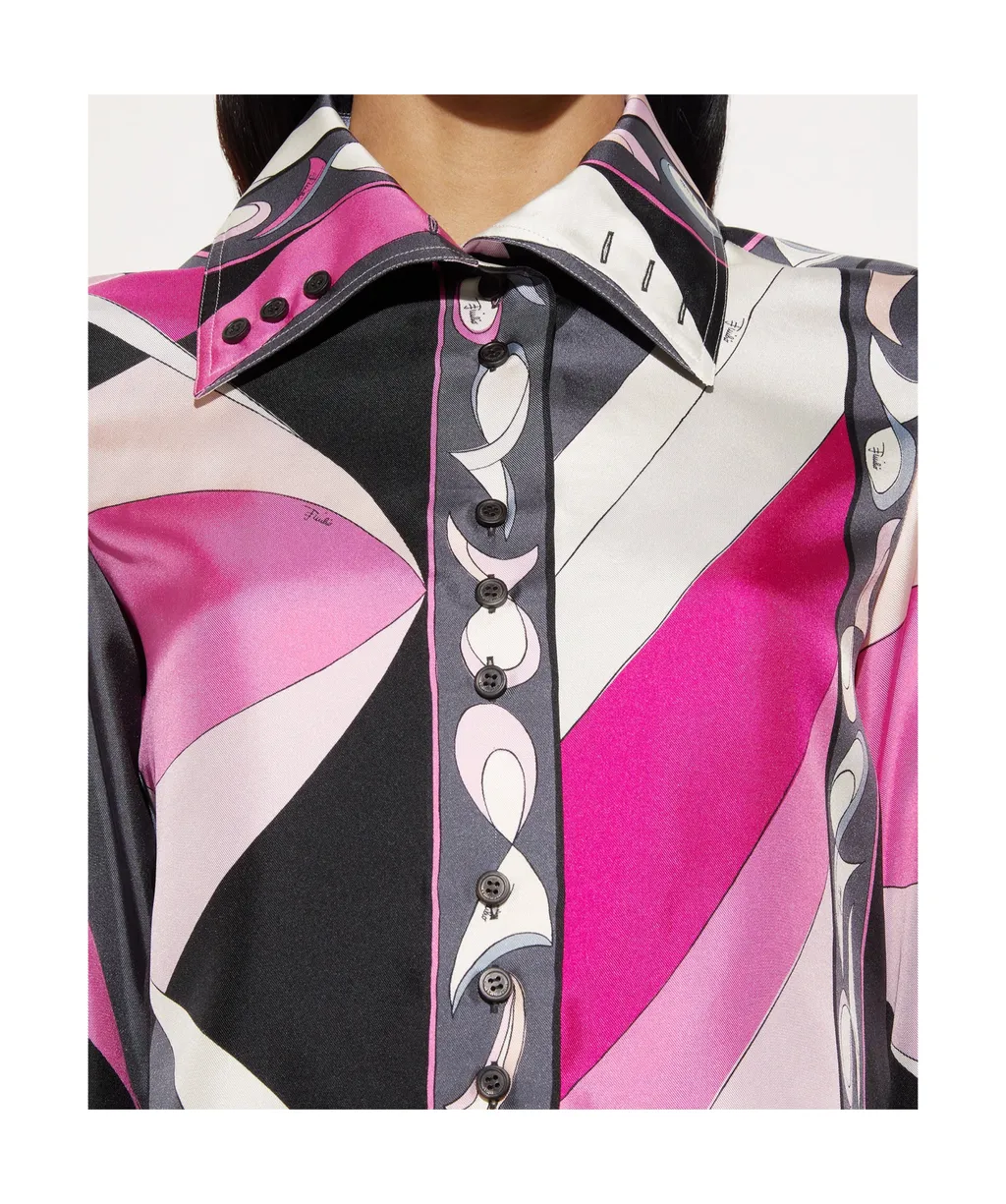 Presci Button-Up Cropped Shirt