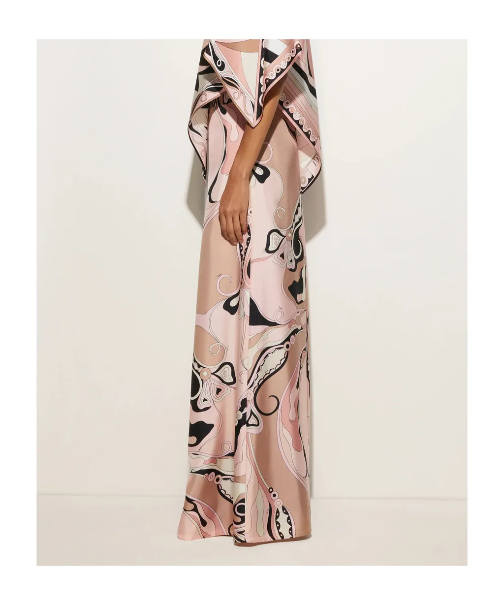 Wide Leg Patterned Pants