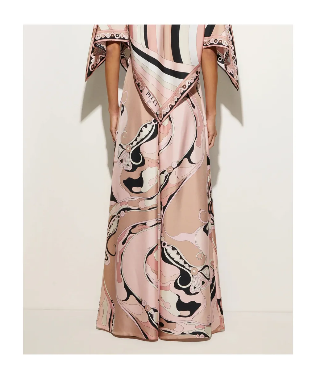 Wide Leg Patterned Pants