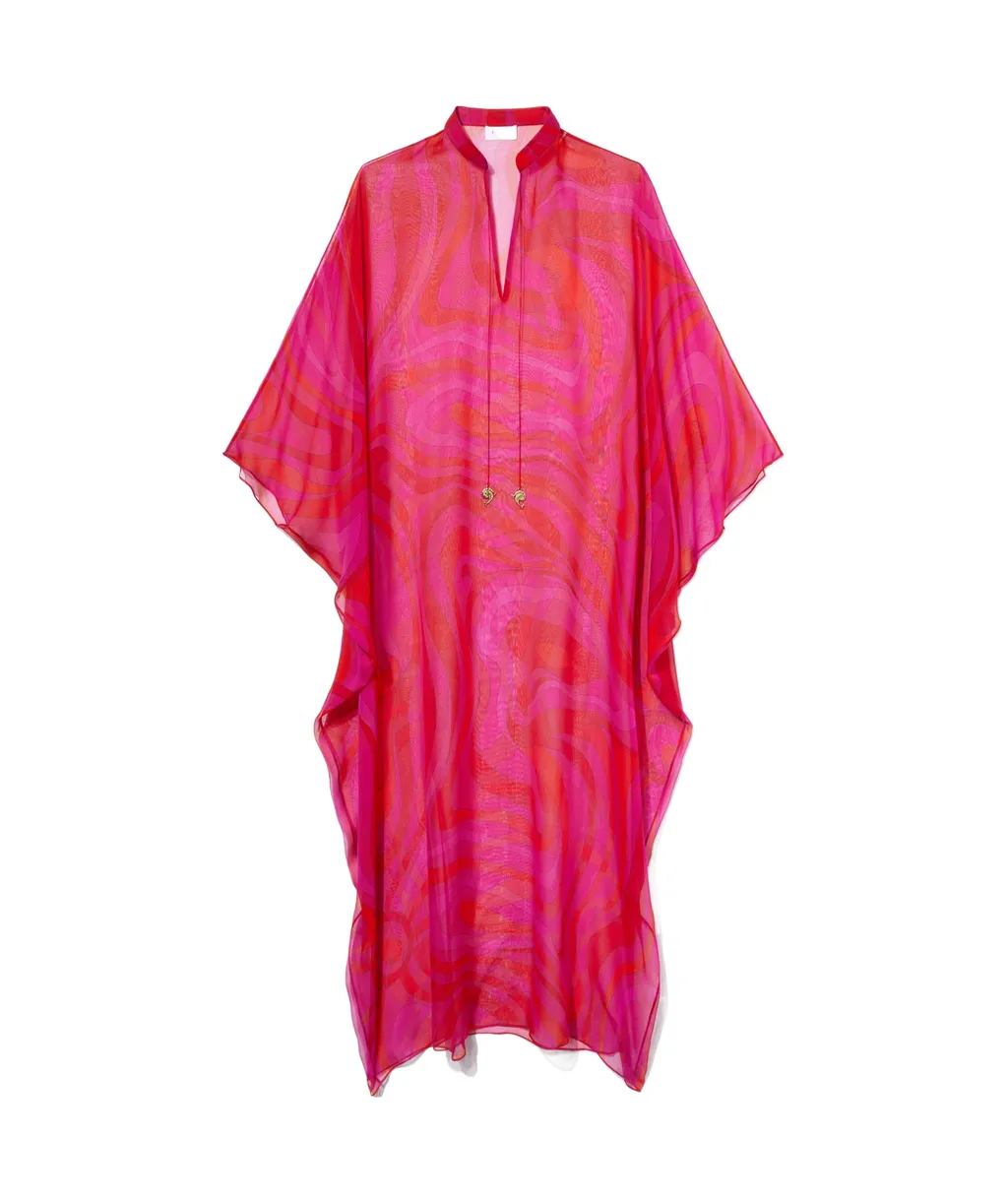 Marmo-Print Kaftan