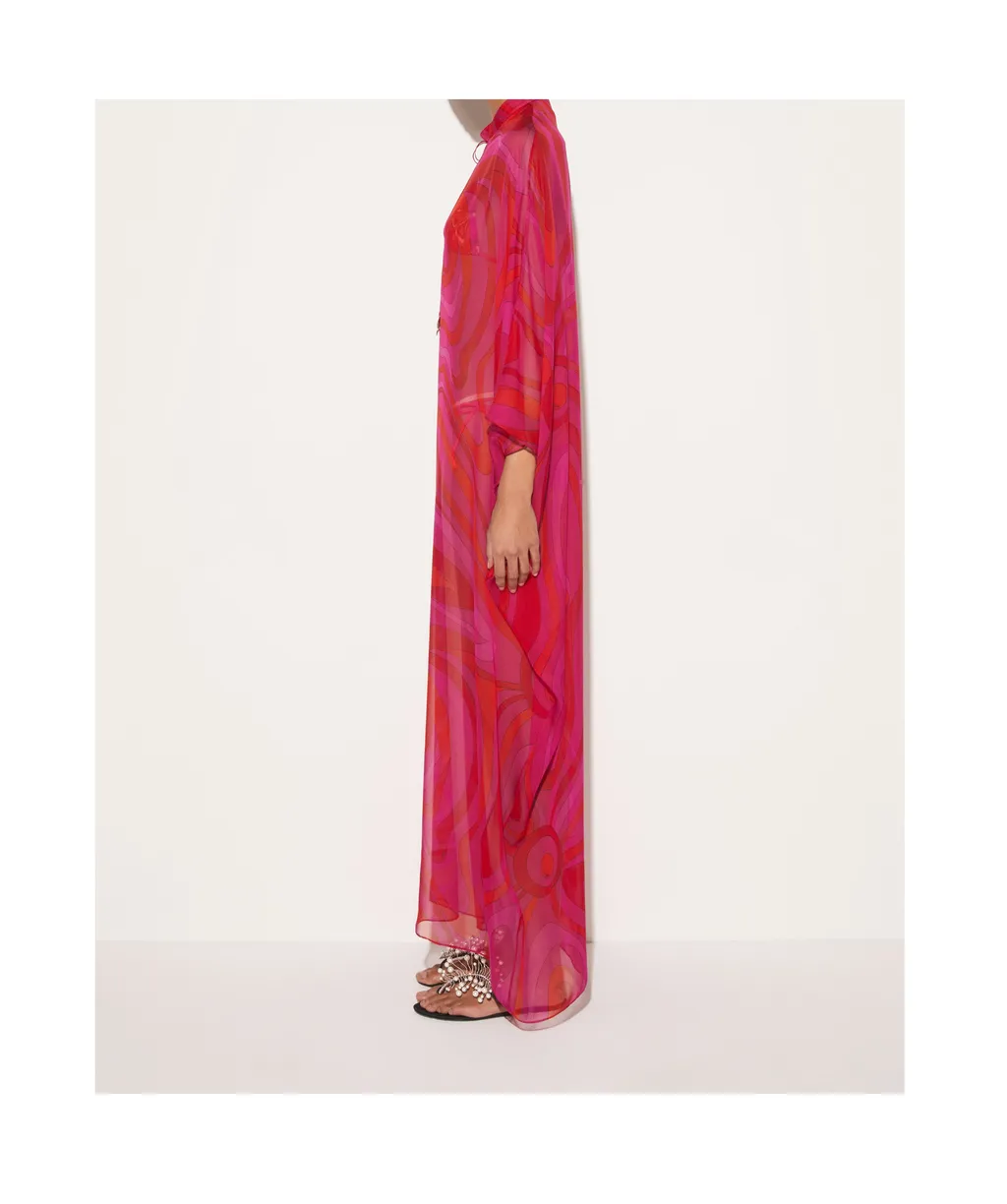 Marmo-Print Kaftan