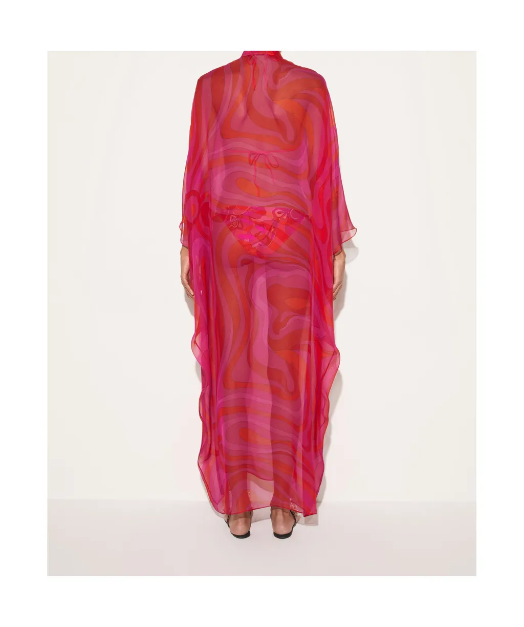 Marmo-Print Kaftan