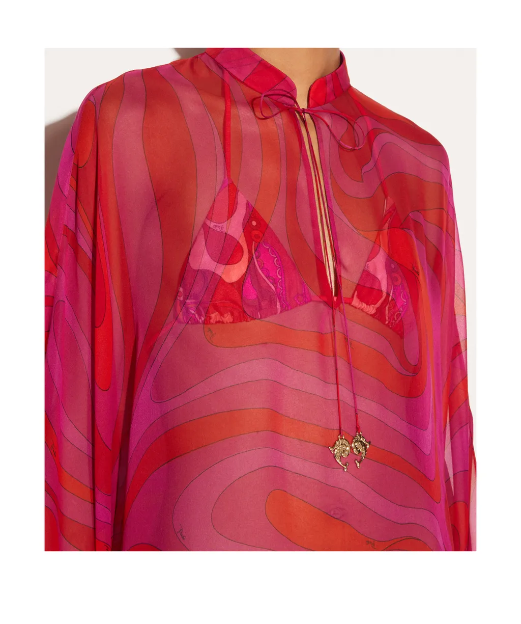 Marmo-Print Kaftan