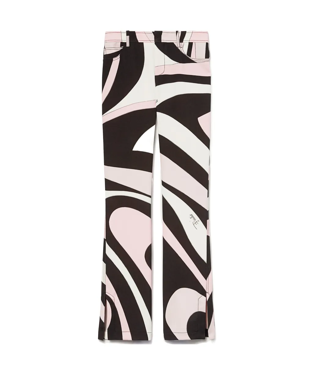 Marmo-Print Trousers