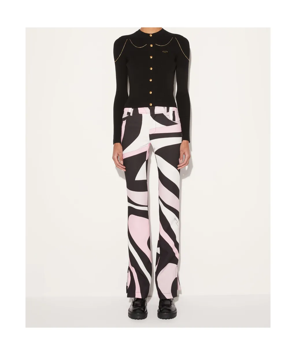 Marmo-Print Trousers