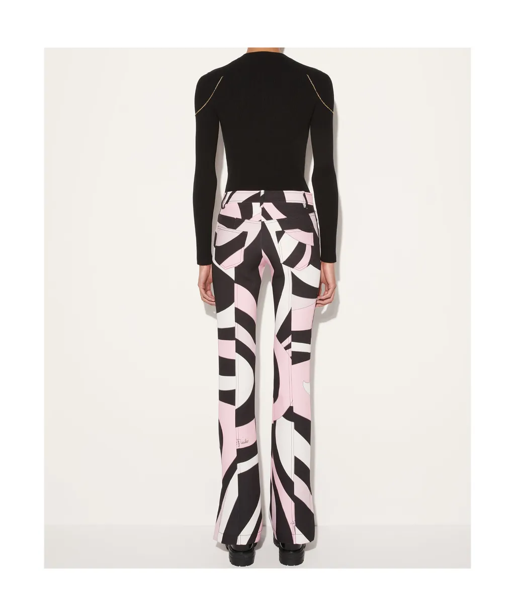 Marmo-Print Trousers