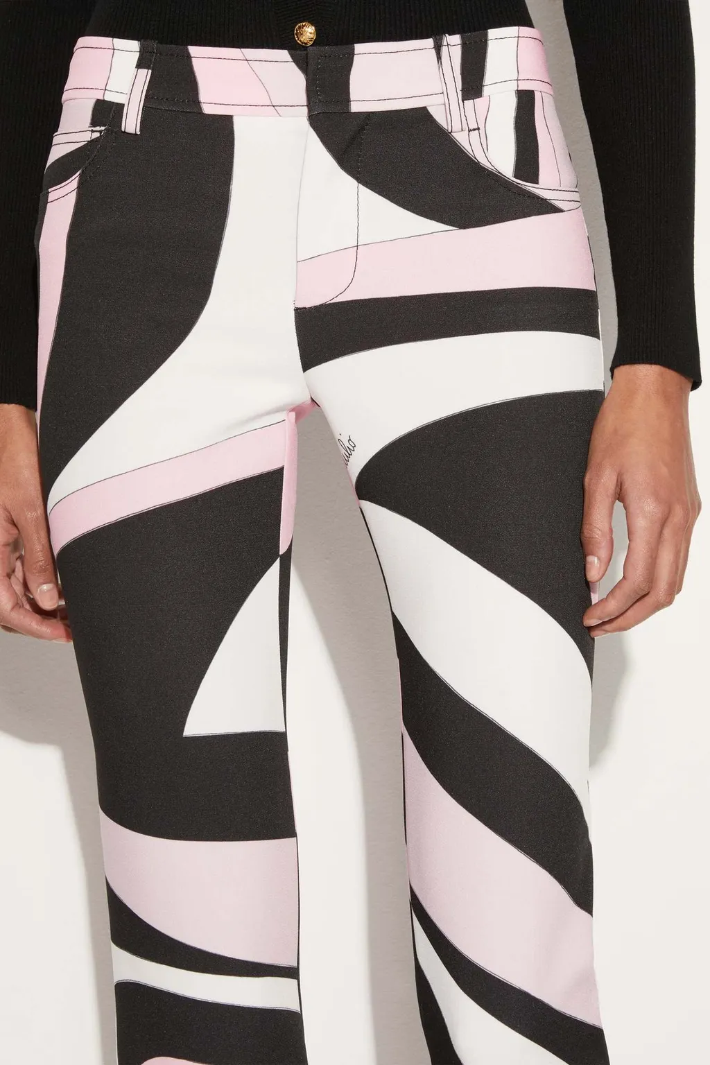 Marmo-Print Trousers