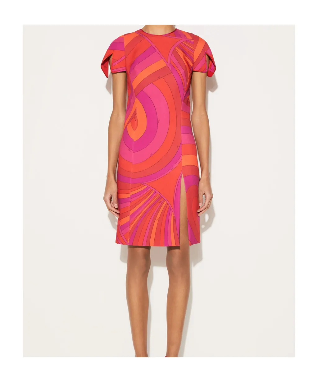 Round-Collar Short-Sleeve Dress