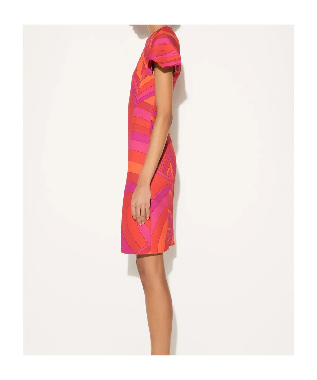 Round-Collar Short-Sleeve Dress