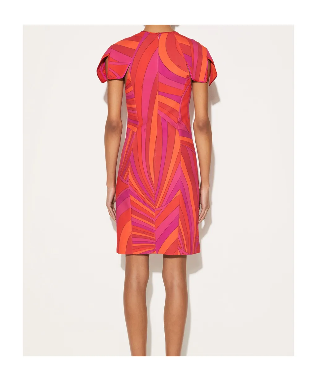 Round-Collar Short-Sleeve Dress