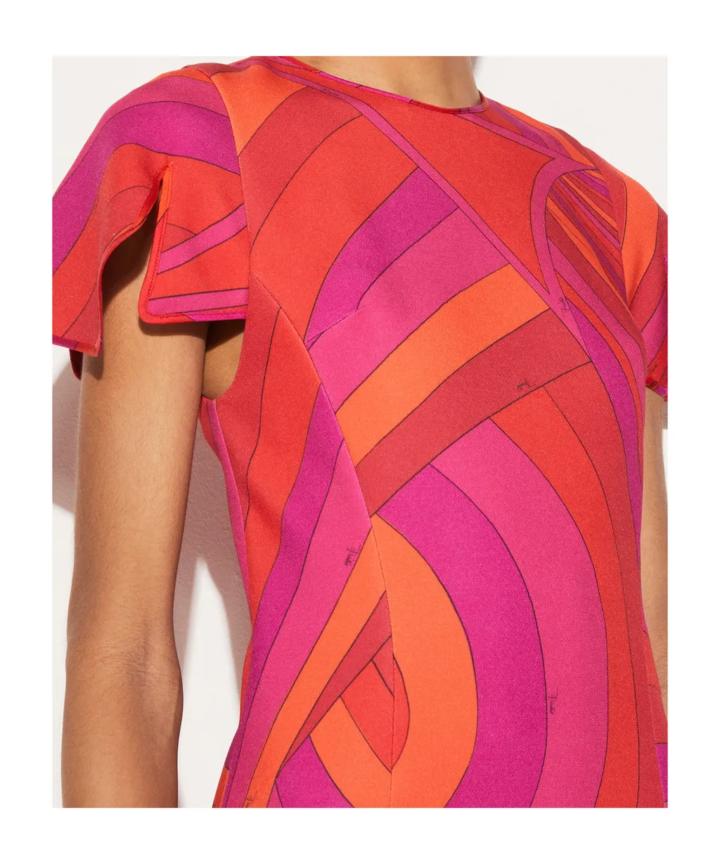 Round-Collar Short-Sleeve Dress