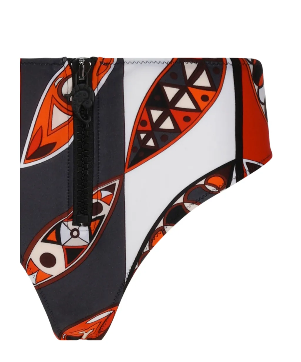 Graphic Printed Stretched Swimsuit